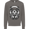 Pitbull Kettlebell Gym Training Top Workout Mens Sweatshirt Jumper Charcoal