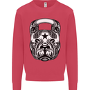 Pitbull Kettlebell Gym Training Top Workout Mens Sweatshirt Jumper Heliconia