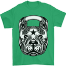 Pitbull Kettlebell Gym Training Top Workout Mens T-Shirt Cotton Gildan Irish Green