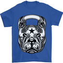 Pitbull Kettlebell Gym Training Top Workout Mens T-Shirt Cotton Gildan Royal Blue