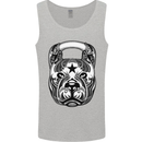 Pitbull Kettlebell Gym Training Top Workout Mens Vest Tank Top Sports Grey