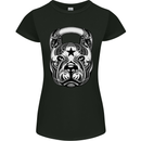 Pitbull Kettlebell Gym Training Top Workout Womens Petite Cut T-Shirt Black