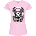 Pitbull Kettlebell Gym Training Top Workout Womens Petite Cut T-Shirt Light Pink