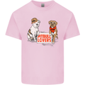 Pitbull Lovers Funny Dog Valentine's Day Mens Cotton T-Shirt Tee Top Light Pink