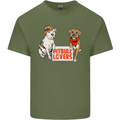 Pitbull Lovers Funny Dog Valentine's Day Mens Cotton T-Shirt Tee Top Military Green