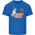 Pitbull Lovers Funny Dog Valentine's Day Mens Cotton T-Shirt Tee Top Royal Blue