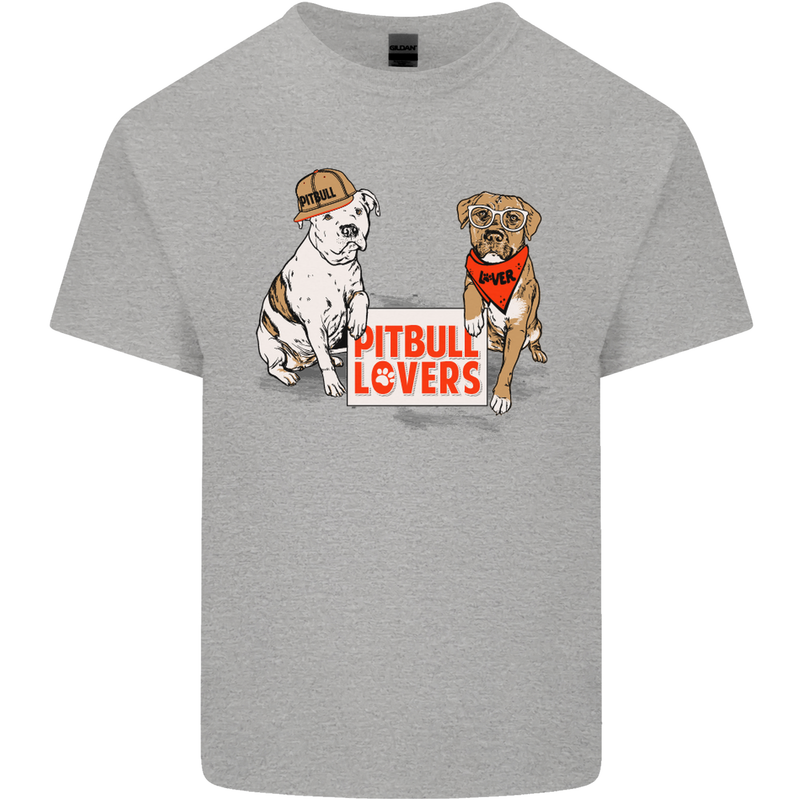 Pitbull Lovers Funny Dog Valentine's Day Mens Cotton T-Shirt Tee Top Sports Grey