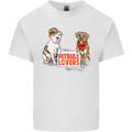 Pitbull Lovers Funny Dog Valentine's Day Mens Cotton T-Shirt Tee Top White