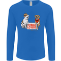 Pitbull Lovers Funny Dog Valentine's Day Mens Long Sleeve T-Shirt Royal Blue