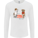 Pitbull Lovers Funny Dog Valentine's Day Mens Long Sleeve T-Shirt White