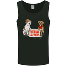 Pitbull Lovers Funny Dog Valentine's Day Mens Vest Tank Top Black