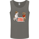 Pitbull Lovers Funny Dog Valentine's Day Mens Vest Tank Top Charcoal