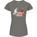 Pitbull Lovers Funny Dog Valentine's Day Womens Petite Cut T-Shirt Charcoal