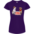 Pitbull Lovers Funny Dog Valentine's Day Womens Petite Cut T-Shirt Purple