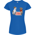 Pitbull Lovers Funny Dog Valentine's Day Womens Petite Cut T-Shirt Royal Blue