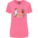 Pitbull Lovers Funny Dog Valentine's Day Womens Wider Cut T-Shirt Azalea