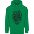Pitbull Mandala Art Dog Lover Childrens Kids Hoodie Irish Green
