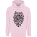 Pitbull Mandala Art Dog Lover Childrens Kids Hoodie Light Pink
