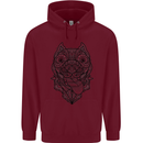 Pitbull Mandala Art Dog Lover Childrens Kids Hoodie Maroon