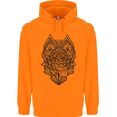 Pitbull Mandala Art Dog Lover Childrens Kids Hoodie Orange