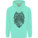 Pitbull Mandala Art Dog Lover Childrens Kids Hoodie Peppermint