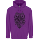 Pitbull Mandala Art Dog Lover Childrens Kids Hoodie Purple