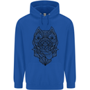 Pitbull Mandala Art Dog Lover Childrens Kids Hoodie Royal Blue