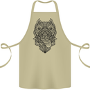 Pitbull Mandala Art Dog Lover Cotton Apron 100% Organic Khaki