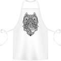Pitbull Mandala Art Dog Lover Cotton Apron 100% Organic White