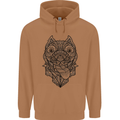 Pitbull Mandala Art Dog Lover Mens 80% Cotton Hoodie Caramel Latte