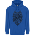 Pitbull Mandala Art Dog Lover Mens 80% Cotton Hoodie Royal Blue