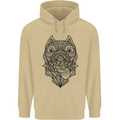 Pitbull Mandala Art Dog Lover Mens 80% Cotton Hoodie Sand