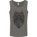 Pitbull Mandala Art Dog Lover Mens Vest Tank Top Sports Grey