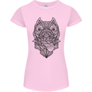 Pitbull Mandala Art Dog Lover Womens Petite Cut T-Shirt Light Pink