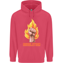 Pixelated Revolution Anarchy Anarchist 99% Childrens Kids Hoodie Heliconia