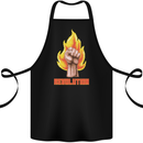 Pixelated Revolution Anarchy Anarchist 99% Cotton Apron 100% Organic Black