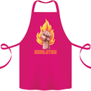 Pixelated Revolution Anarchy Anarchist 99% Cotton Apron 100% Organic Pink