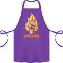 Pixelated Revolution Anarchy Anarchist 99% Cotton Apron 100% Organic Purple