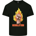 Pixelated Revolution Anarchy Anarchist 99% Mens Cotton T-Shirt Tee Top Black