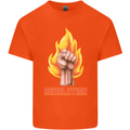 Pixelated Revolution Anarchy Anarchist 99% Mens Cotton T-Shirt Tee Top Orange