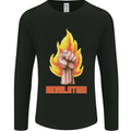 Pixelated Revolution Anarchy Anarchist 99% Mens Long Sleeve T-Shirt Black