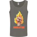 Pixelated Revolution Anarchy Anarchist 99% Mens Vest Tank Top Charcoal