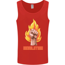 Pixelated Revolution Anarchy Anarchist 99% Mens Vest Tank Top Red