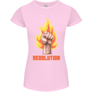 Pixelated Revolution Anarchy Anarchist 99% Womens Petite Cut T-Shirt Light Pink