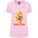 Pixelated Revolution Anarchy Anarchist 99% Womens Wider Cut T-Shirt Light Pink