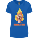 Pixelated Revolution Anarchy Anarchist 99% Womens Wider Cut T-Shirt Royal Blue