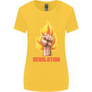 Pixelated Revolution Anarchy Anarchist 99% Womens Wider Cut T-Shirt Yellow