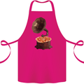 Pizza Gramophone Vinyl Records Turntable DJ Cotton Apron 100% Organic Pink