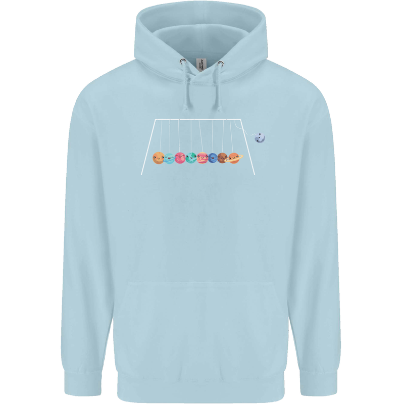 Planets Game Astronomy Space Funny Universe Childrens Kids Hoodie Light Blue
