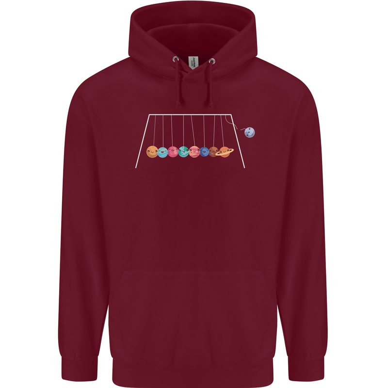 Planets Game Astronomy Space Funny Universe Childrens Kids Hoodie Maroon